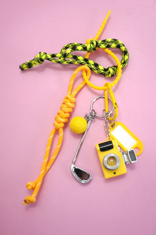 ROPE CORD CAMERA GOLF BAG CHARM KEYCHAIN | 40KC145