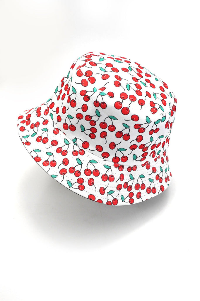 SUMMER FLORAL CHERRY BUCKET HAT | 40HW732