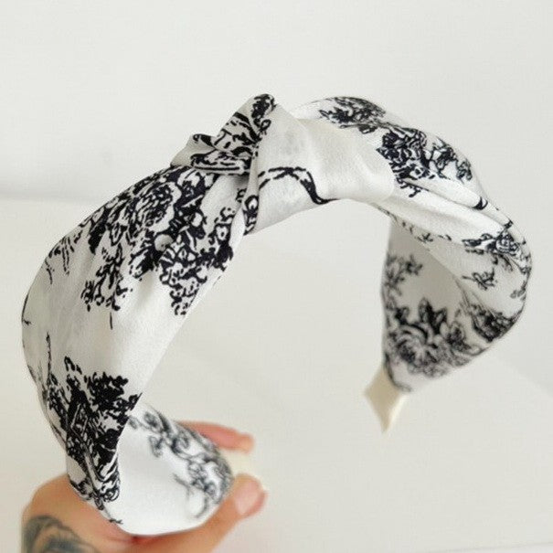 FLORAL TOILE PATTERN VINTAGE HAIR BAND BANGS | 40HB168