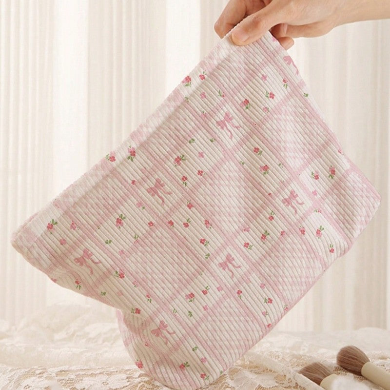 TRAVEL FLORAL COSMETIC MAKEUP POUCH BAG | 40P558