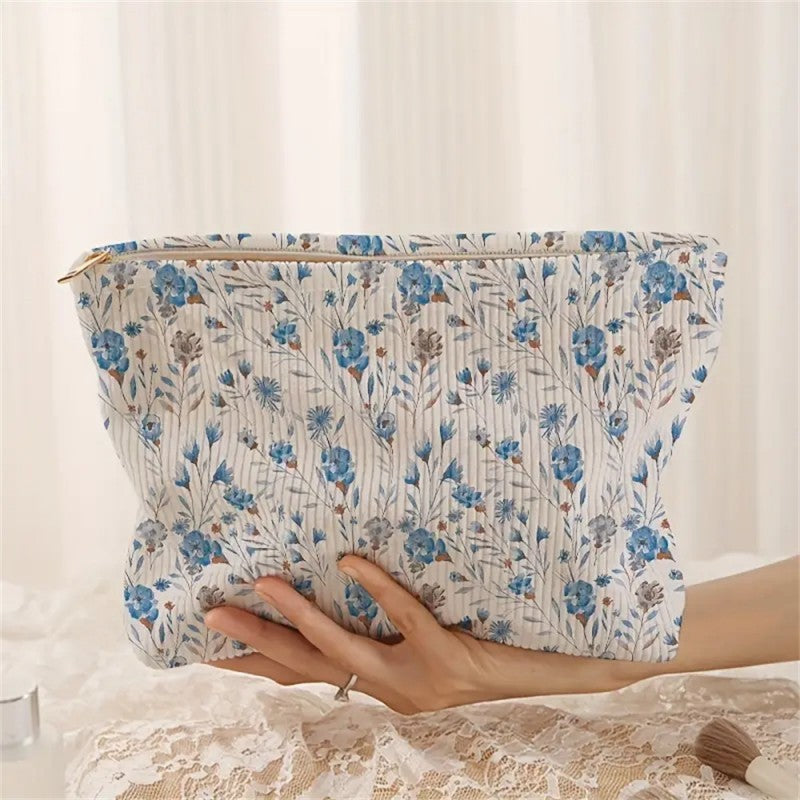 TRAVEL FLORAL COSMETIC MAKEUP POUCH BAG | 40P558