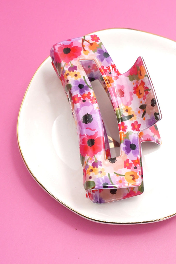 FLORAL DITSY COTTAGECORE HAIR CLAW CLIPS | 40H912