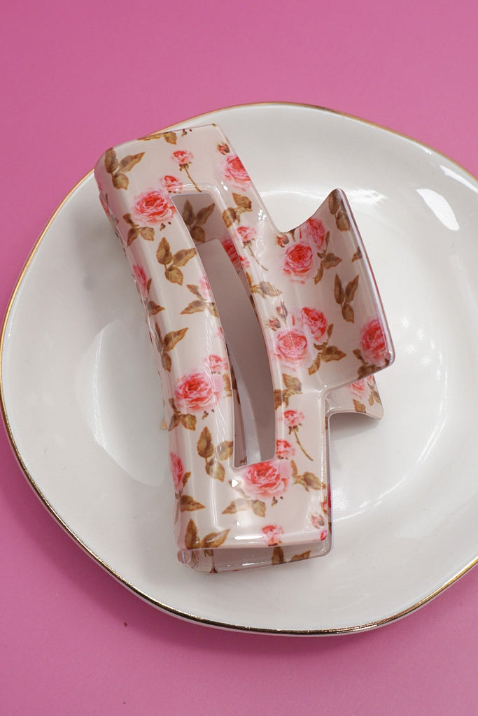 FLORAL DITSY COTTAGECORE HAIR CLAW CLIPS | 40H912