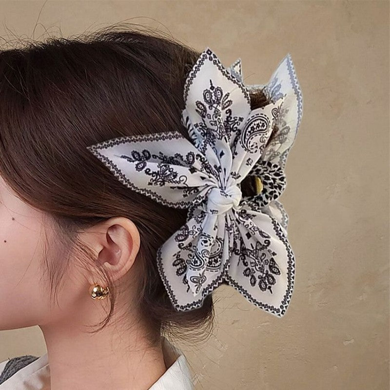 PAISLEY BOHO VINTAGE HAIR CLAW CLIPS | 40H913