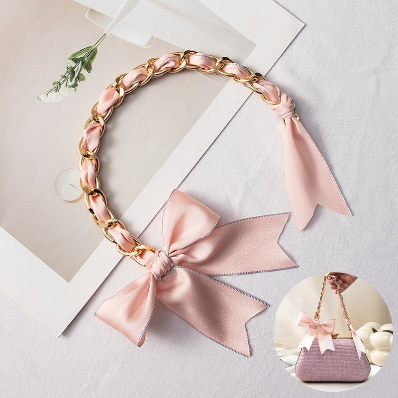 SILKY BOW PURSE BAG CHARM KEYCHAIN | 40KC147