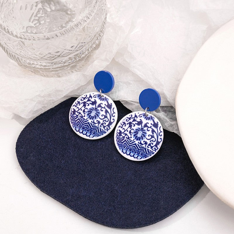 TRENDING TOILE PATTERN FLORAL DROP EARRINGS | 40E356