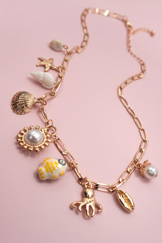 CHARM NECKLACE-FISHERMAN TOILE FISH SEA LIFE | 80N91663