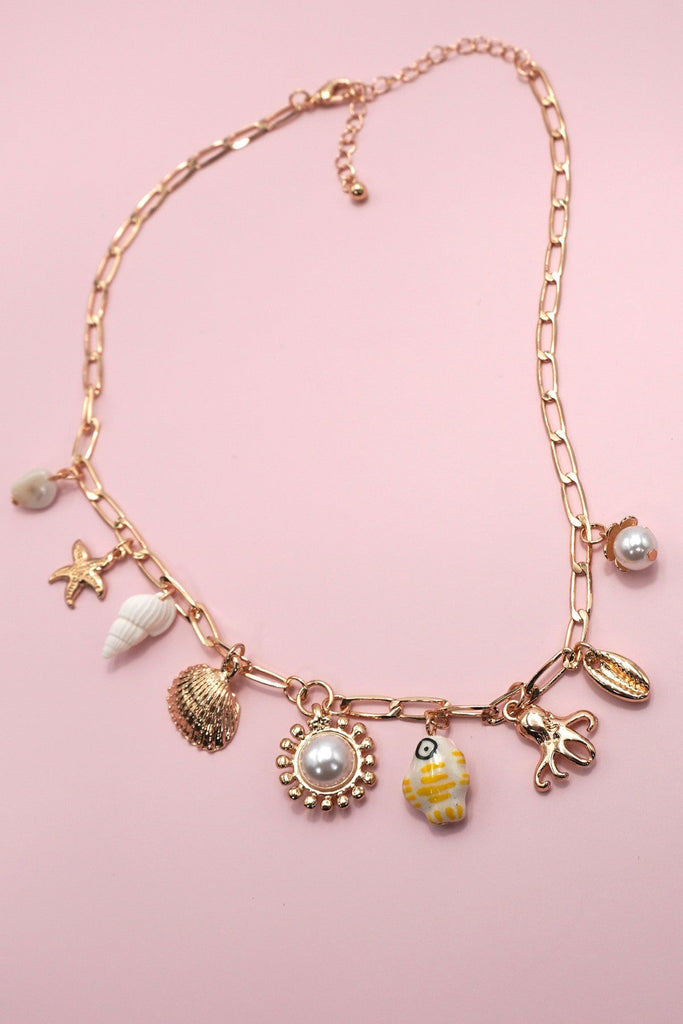 CHARM NECKLACE-FISHERMAN TOILE FISH SEA LIFE | 80N91663
