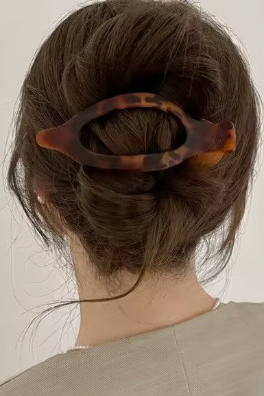 OVAL LAY DOWN FLAT HAIR CLAW CLIPS 12-piece set | 40H917-12