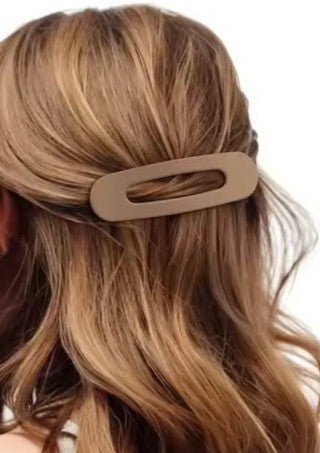 LARGE OVAL LAY DOWN FLAT HAIR CLAW CLIPS  12-piece set | 40H916-12 piece set