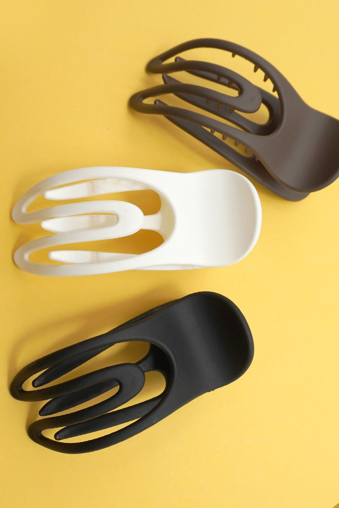 OVAL LAY DOWN FLAT HAIR CLAW CLIPS | 40H926