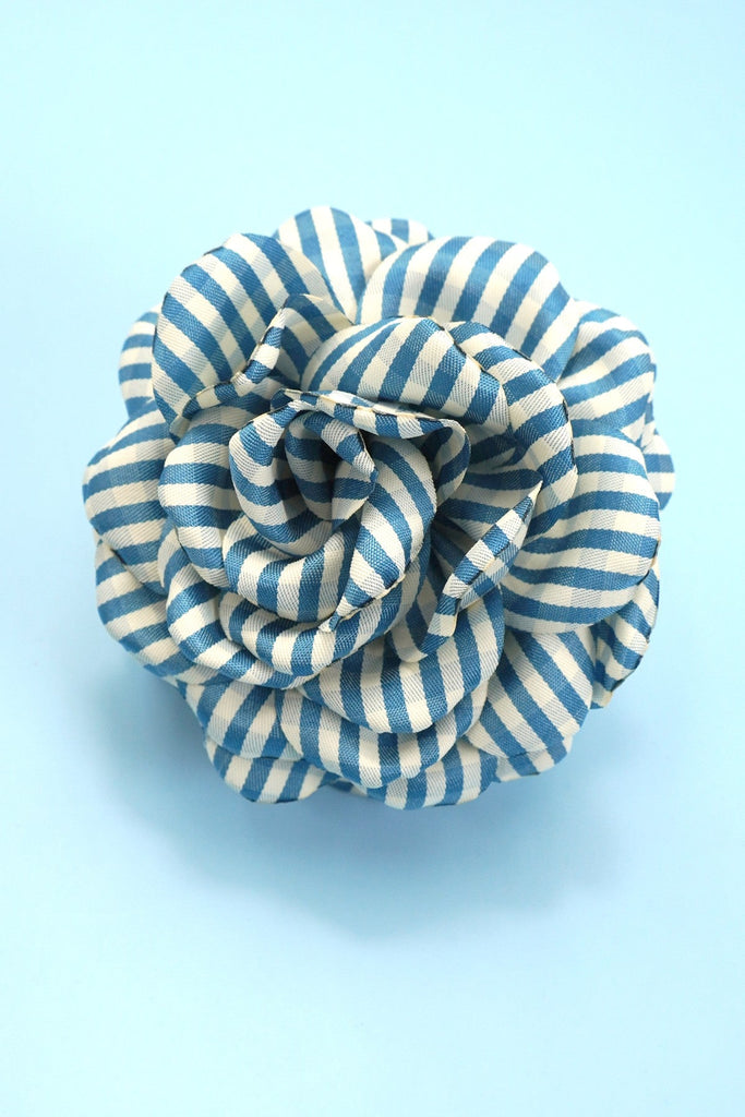 CHECKER FLORAL FABRIC HAIR CLAW CLIPS | 40H930