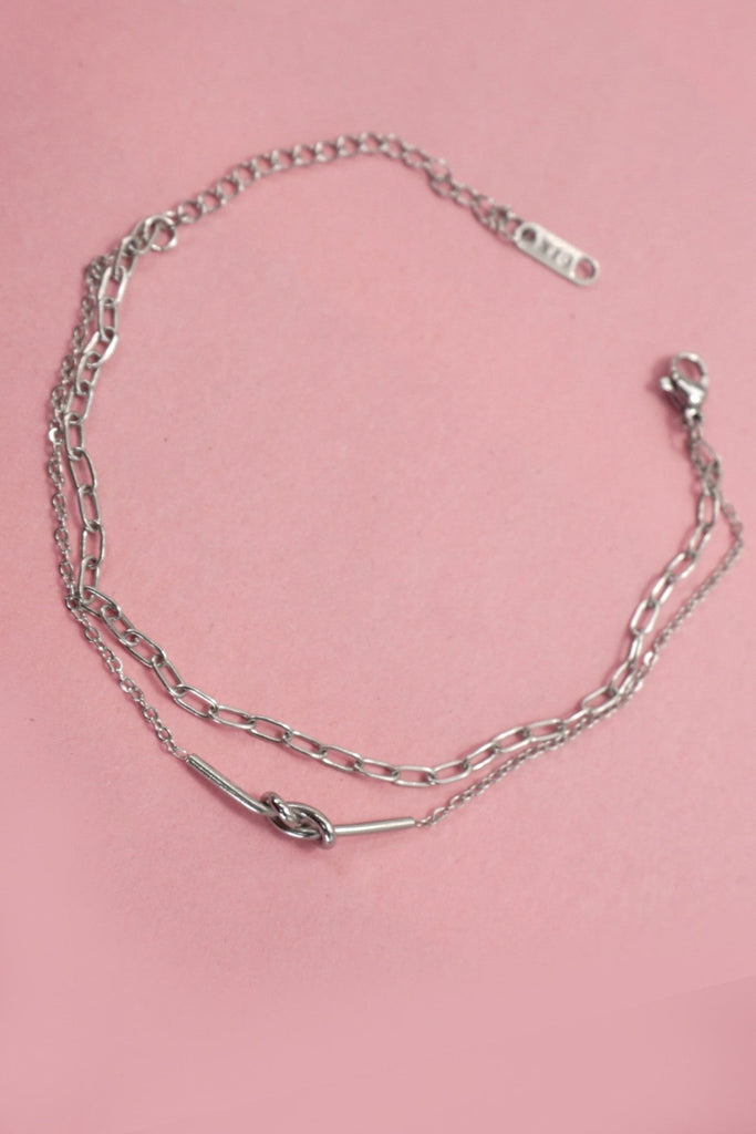 18K STAINLESS STEEL TARNISH FREE KNOT BRACELET | 40B5144