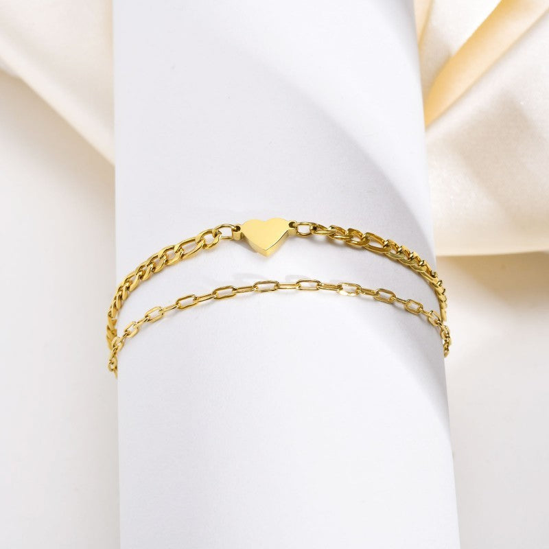 18K STAINLESS STEEL TARNISH FREE RHINE BRACELET | 40B5148