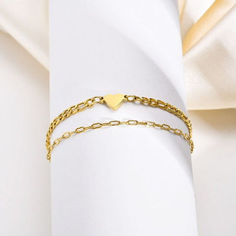 18K STAINLESS STEEL TARNISH FREE RHINE BRACELET | 40B5148