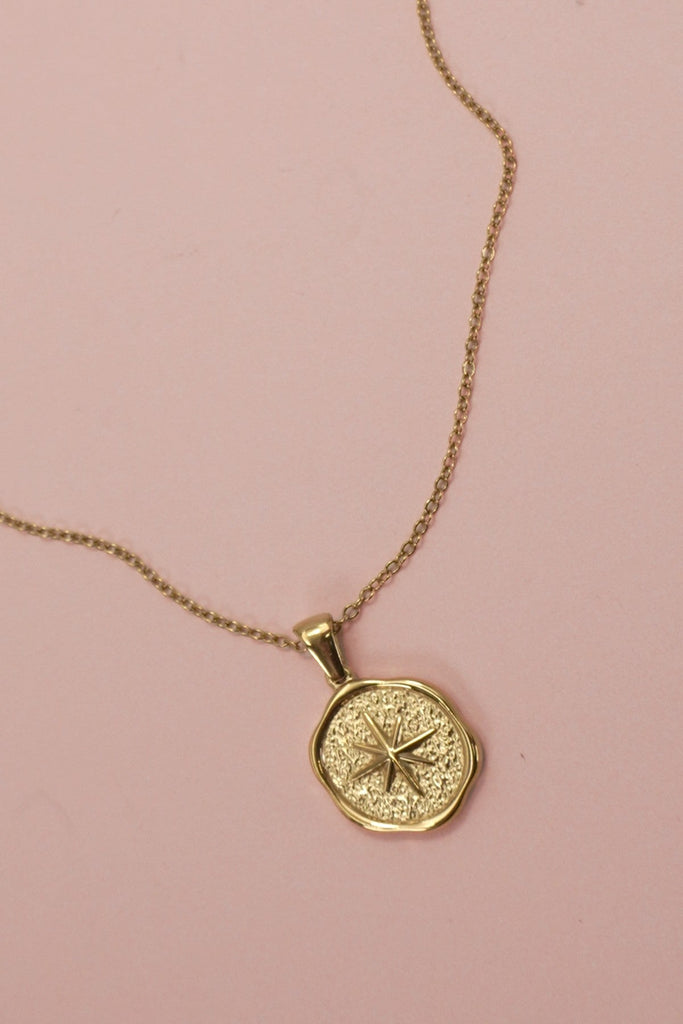 18K STAINLESS STEEL TARNISH FREE STAR NECKLACE | 40NK9448