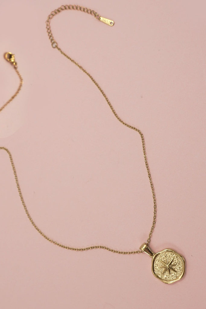 18K STAINLESS STEEL TARNISH FREE STAR NECKLACE | 40NK9448