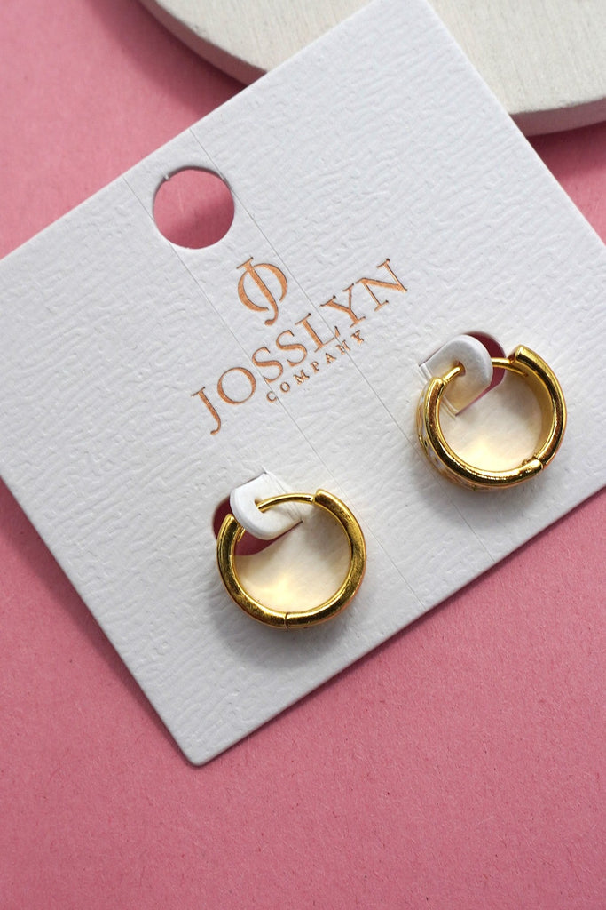 VINTAGE CLOISONNE FLORAL HUGGIE HOOP EARRINGS | 40E357