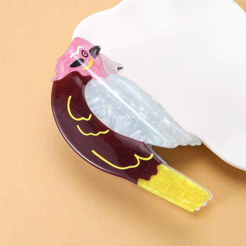 Whimsical Colorful Bird Hair Claw Clips | 40H1228