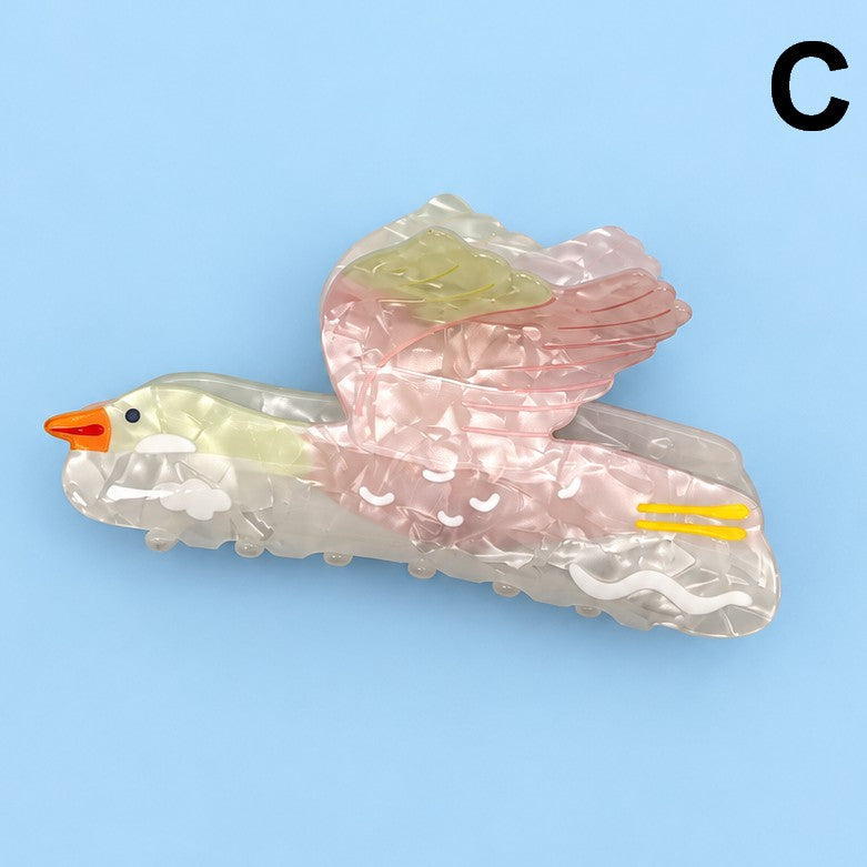 Whimsical Colorful Bird Hair Claw Clips | 40H1228
