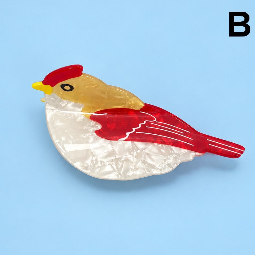 Whimsical Colorful Bird Hair Claw Clips | 40H1228