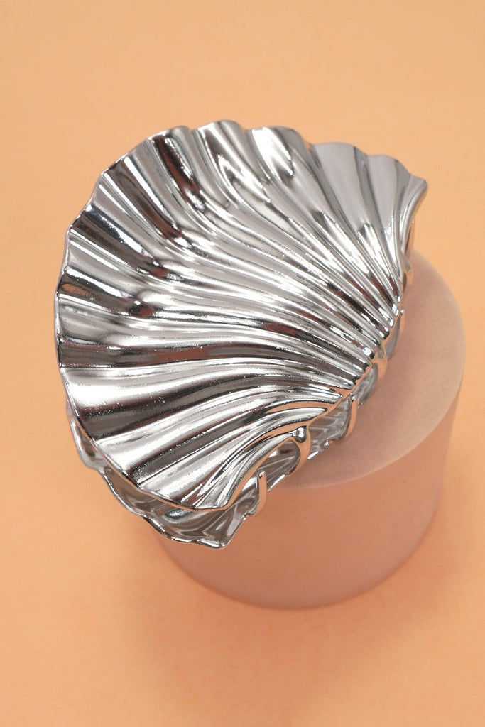 SEASHELL  GOLD SILVER ALLOY HAIR CLAW HAIR CLIP | 40H934