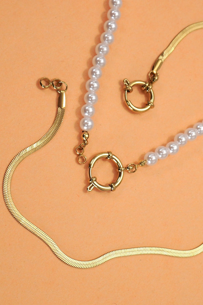 18K STAINLESS STEEL TARNISH FREE CHAIN NECKLACES | 40NK9468