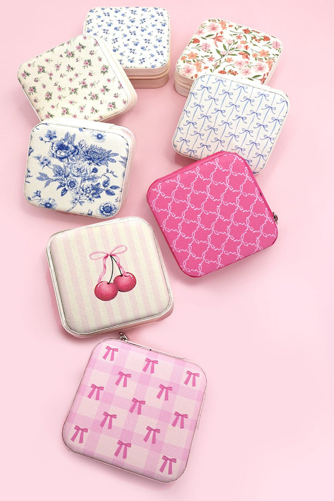 DESIGNED JEWELRY ORGANIZER TRAVEL BOX CASE | 40P566