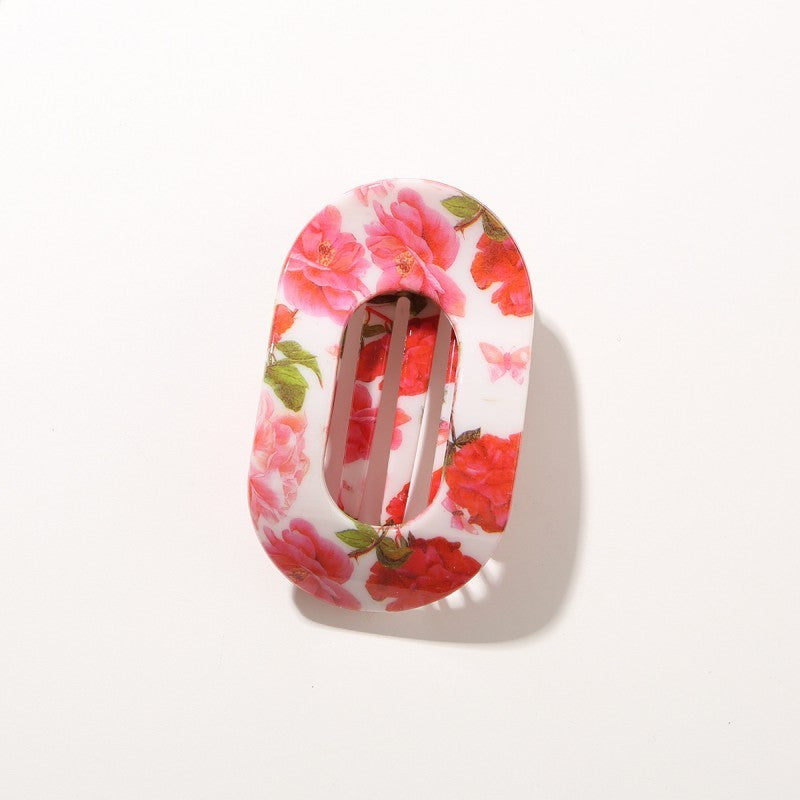 Vintage Floral & Leopard Hair Clip | 40H1119