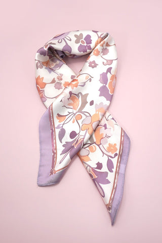 TRADITIONAL PRINT SILKY FEEL BANDANA SCARF | 40SC640