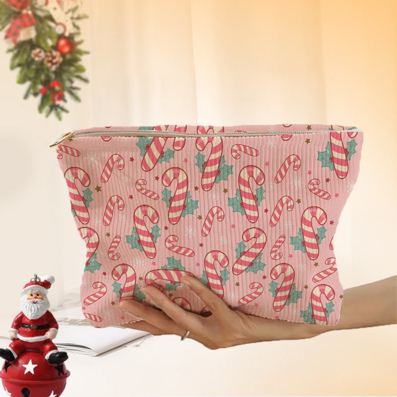 TRAVEL CHRISTMAS COSMETIC MAKEUP POUCH BAG | 40P568