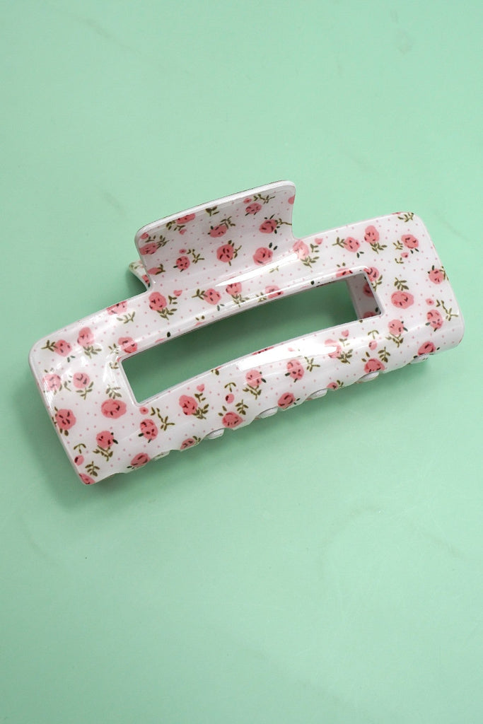 LARGE FLORAL DAISY ROSE PETAL HARI CLAW CLIPS | 40H940