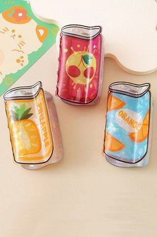 CHERRY ORANGE PINEAPPLE SODA CAN HAIR CLAW CLIPS | 40H946