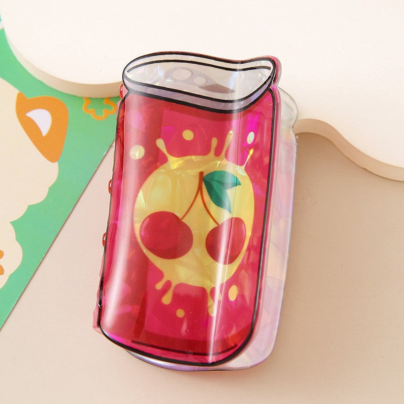 CHERRY ORANGE PINEAPPLE SODA CAN HAIR CLAW CLIPS | 40H946