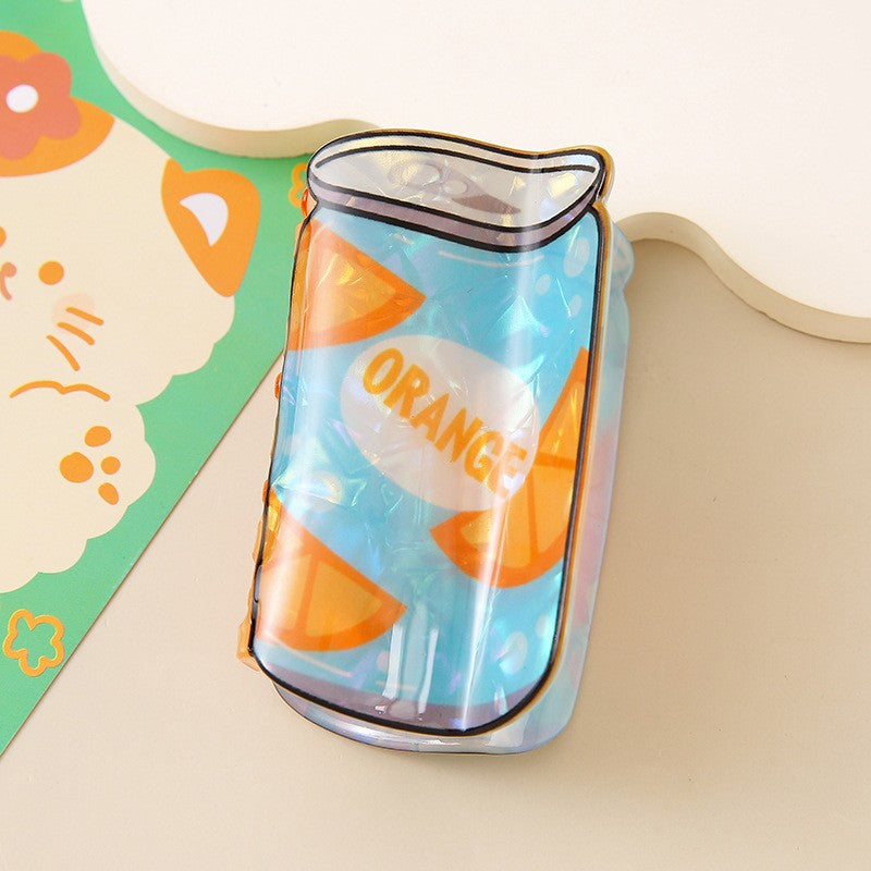 CHERRY ORANGE PINEAPPLE SODA CAN HAIR CLAW CLIPS | 40H946