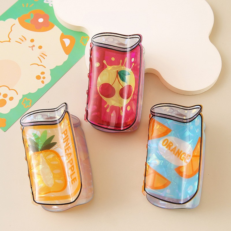 CHERRY ORANGE PINEAPPLE SODA CAN HAIR CLAW CLIPS | 40H946