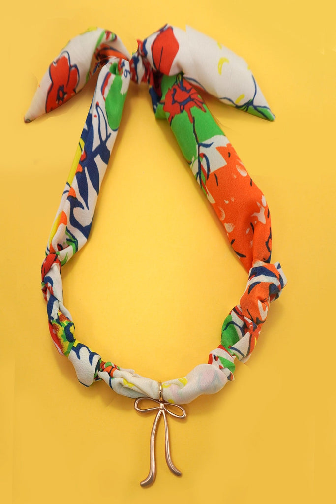 HANDMADE SCARF NECKLACE - BOW | 80N91792