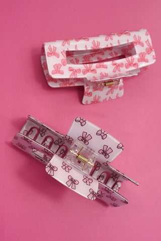 JUMBO FUN BOW DESIGN HAIR CLAW CLIPS | 40H950