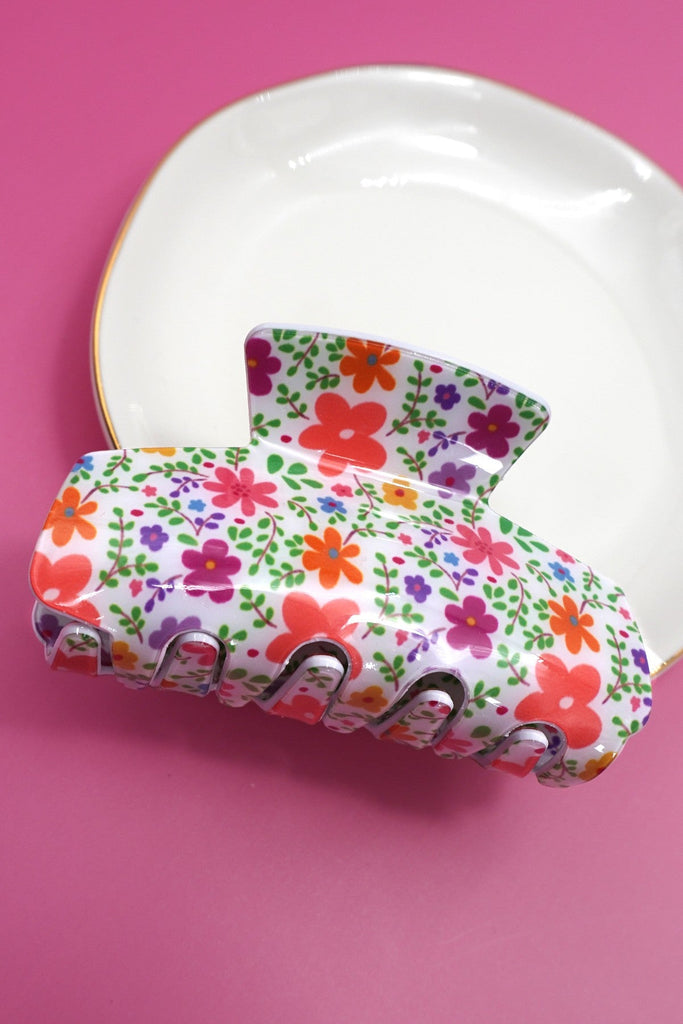 FLORAL FLOWER COTTAGECORE HAIR CLAW CLIPS | 40H954