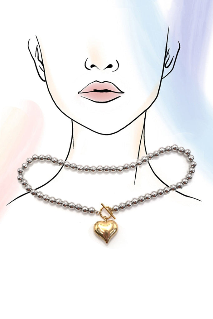 18K Stainless Steel Tarnish Free Waterproof Neck | 40NK9505