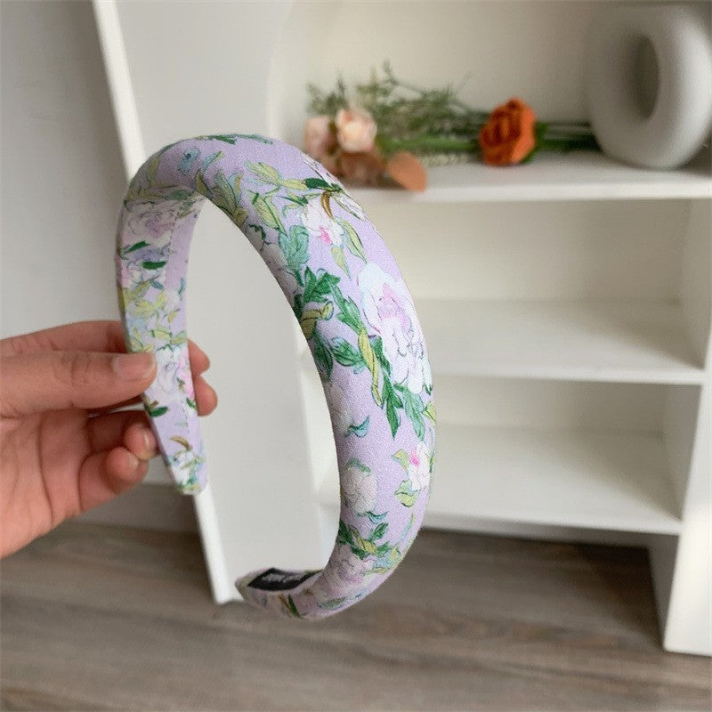 TRENDING FLORAL PUFFED HEADBAND HAIR BAND | 40HB175