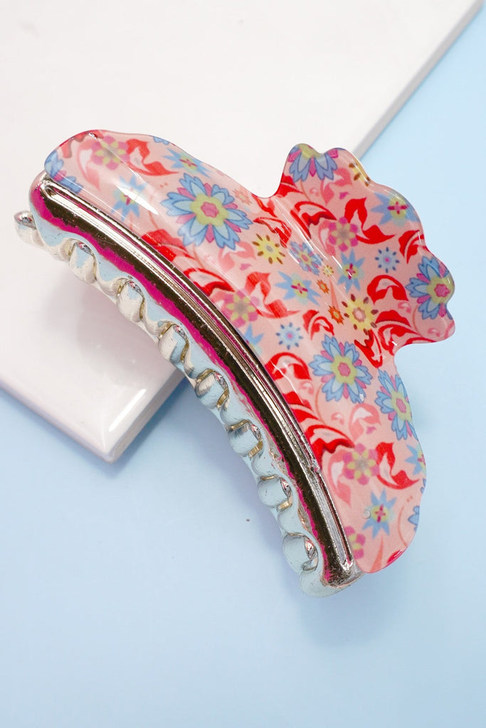 FLORAL FLOWER COTTAGECORE HAIR CLAW CLIPS | 40H956