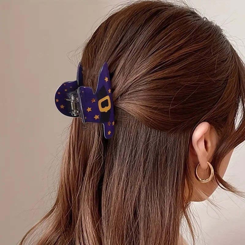 HALLOWEEN WITCH HAT HAIR CLAW CLIPS | 40H957