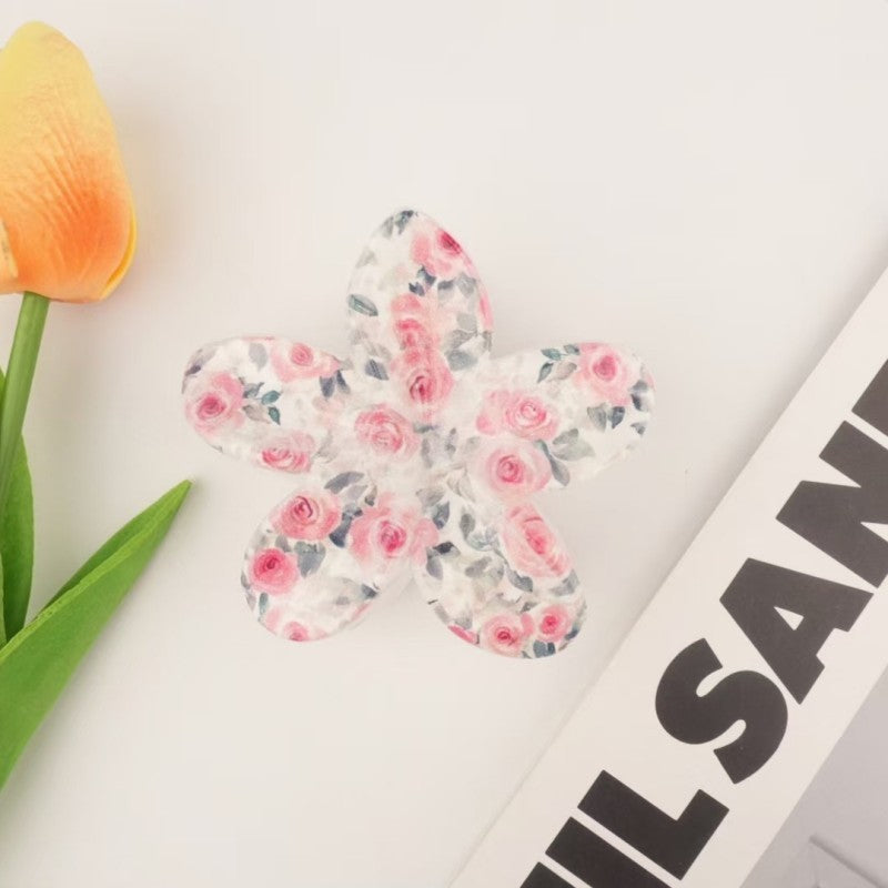 FLOWER FLORAL HAIR CLAW CLIPS | 40H960