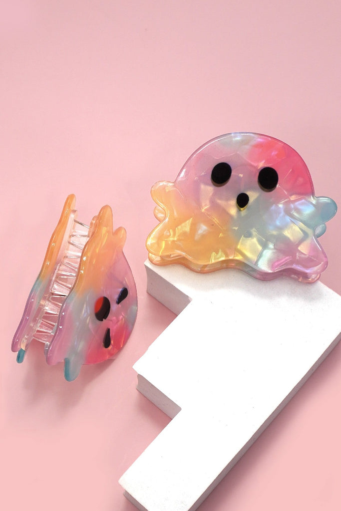 LARGE HALLOWEEN GHOST HAIR CLAW CLIPS | 40H961