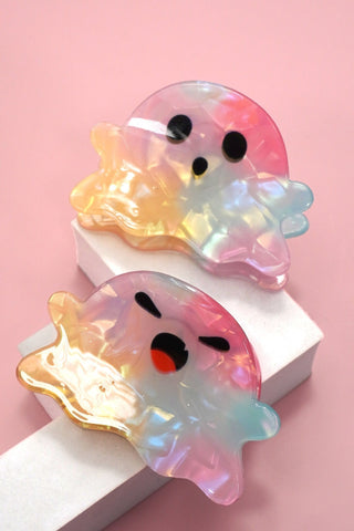 LARGE HALLOWEEN GHOST HAIR CLAW CLIPS | 40H961