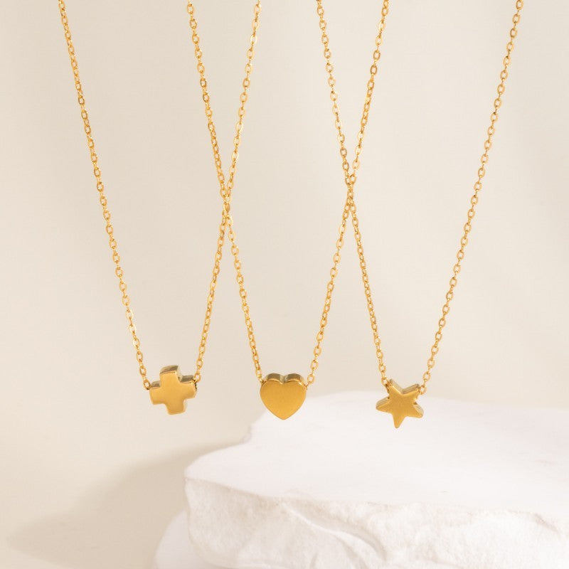 18K STAINLESS STEEL TARNISH FREE HEART NECKLACE | 40NK9521