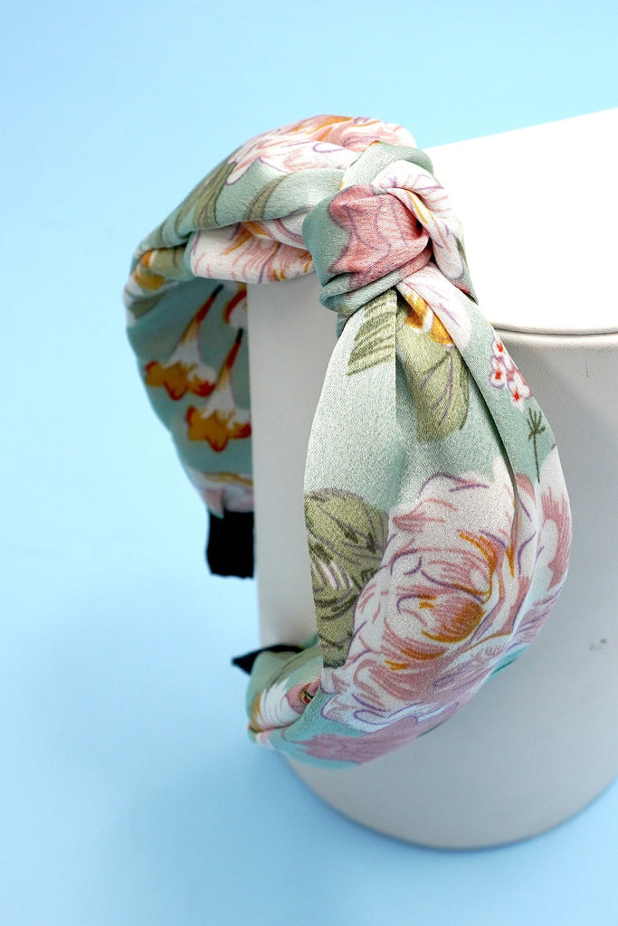 FLORAL TOILE PATTERN VINTAGE HAIR BAND HEADBAND | 40HB179