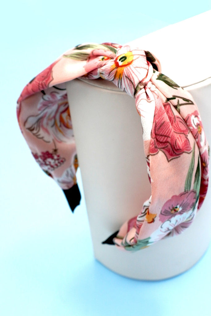 FLORAL TOILE PATTERN VINTAGE HAIR BAND HEADBAND | 40HB179