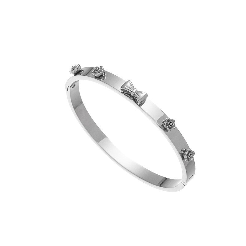 18K NON-TARNISH WATERPROOF STAINLESS STEEL BANGLE | 40B5172